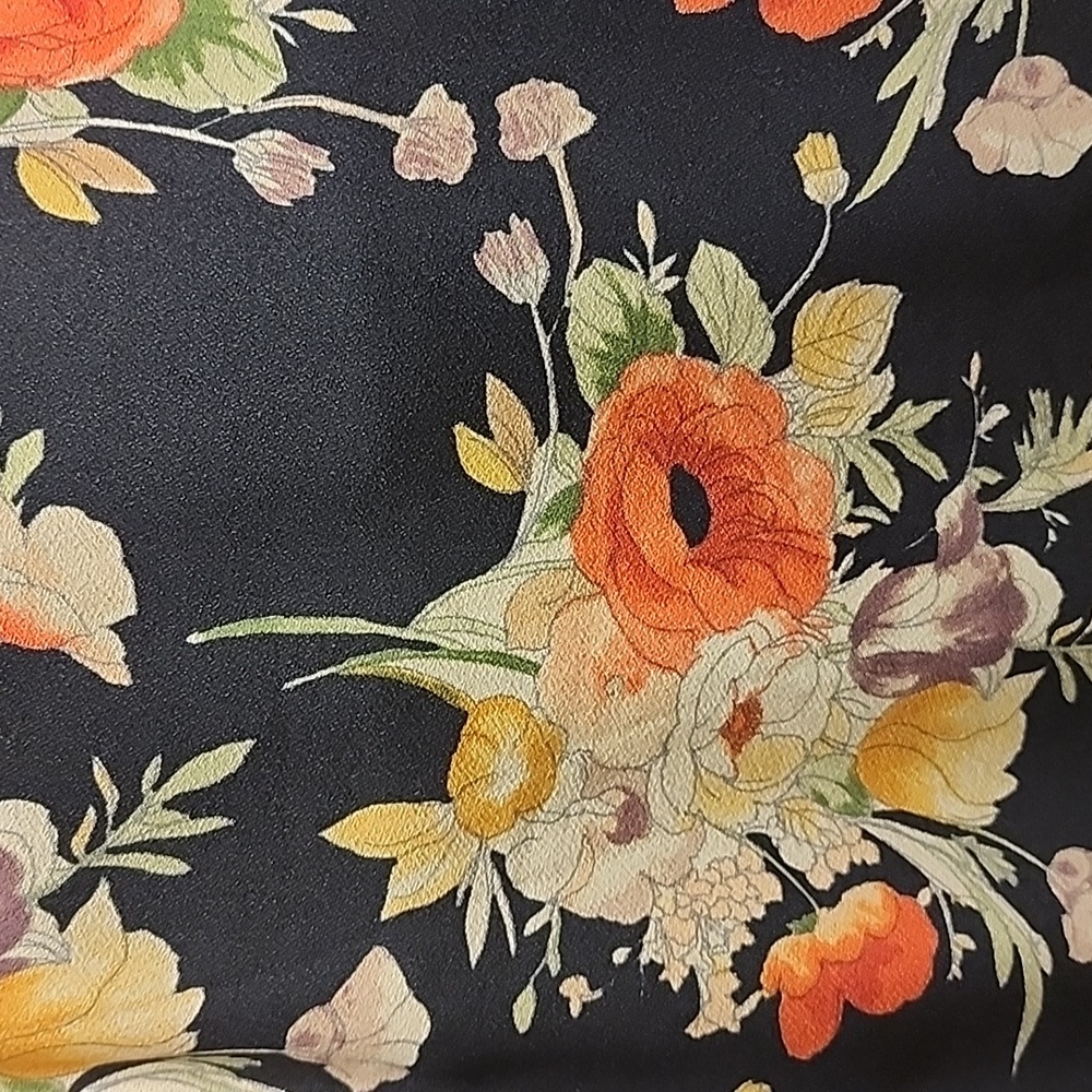Black floral dress